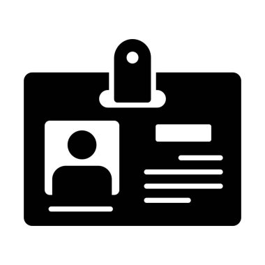 Kimlik kartı, çalışan, modern konseptler düz tasarım, kaliteli vektör çizimi konsepti. Vektör simgesi.