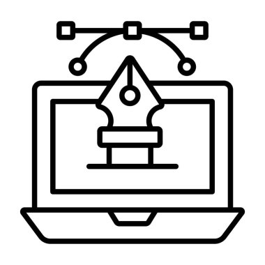 Tasarım, sanat, çizim Modern konseptler düz tasarım, kaliteli vektör çizimi konsepti. Vektör simgesi.