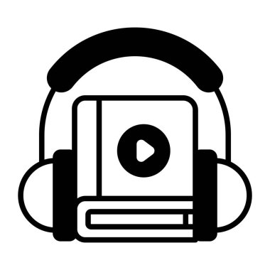 Video dersi, video öğrenme, modern konseptler düz tasarım, kaliteli vektör çizimi konsepti. Vektör simgesi.