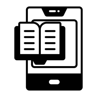 Çevrimiçi kitap, çevrimiçi öğrenme Modern kavramlar düz tasarım, kaliteli vektör illüstrasyon konsepti. Vektör simgesi.