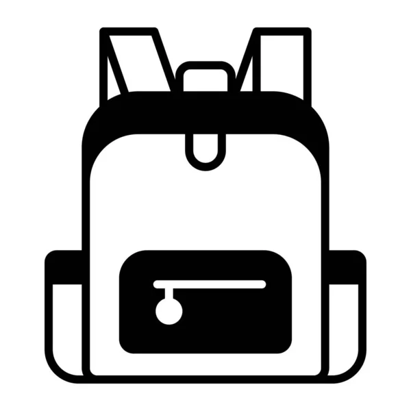 Bag School Backpack Modern Concepts Flat Design Premium Quality Vector — Stock Vector
