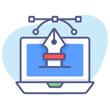 Tasarım, sanat, çizim Modern konseptler düz tasarım, kaliteli vektör çizimi konsepti. Vektör simgesi.