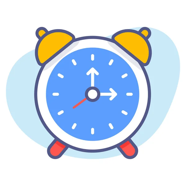 Relógio Despertador Cronograma Conceitos Modernos Design Plano Conceito Ilustração Vetorial — Vetor de Stock