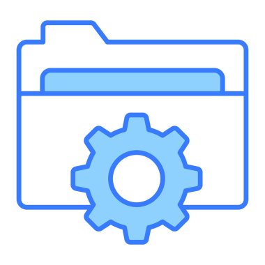 Dizin yönetimi simgesi modern illüstrasyon