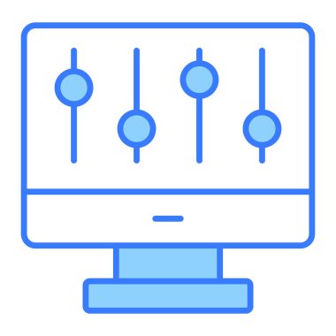 denetleyici simgesi modern vektör illüstrasyonu