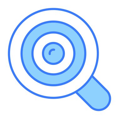 Büyütme cam simgesi modern illüstrasyon