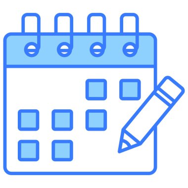 tablo planlayıcı simgesi modern illüstrasyon