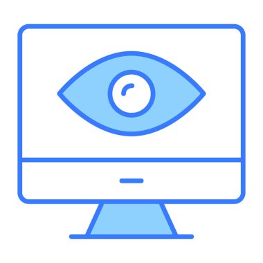 görüntüleme görünümü simgesi modern illüstrasyon