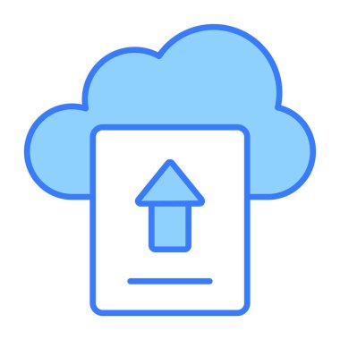 tarih bulutu simgesi modern illüstrasyon