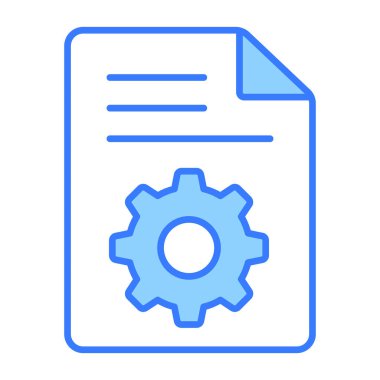  Belge simgesini modern illüstrasyon onar