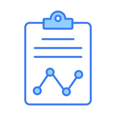 grafik çizelgesi simgesi modern illüstrasyon