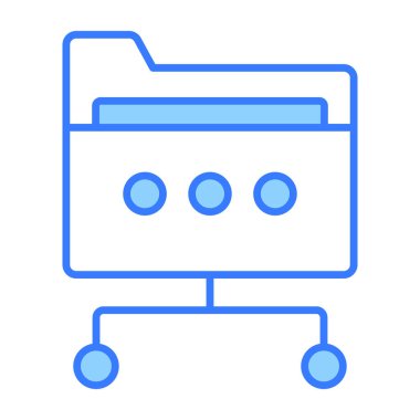 ağ dizini simgesi modern illüstrasyon