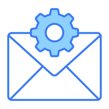 Mavi simge modern illüstrasyon