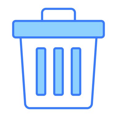 geri dönüşüm kutusu simgesi modern illüstrasyon