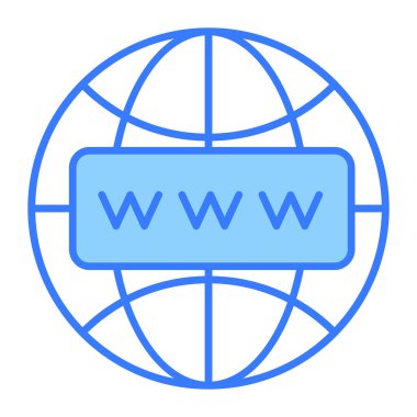 Web sitesi simgesi modern vektör illüstrasyonu      