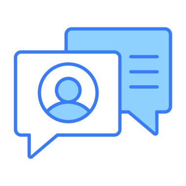 Sosyal iletişim simgesi modern illüstrasyon