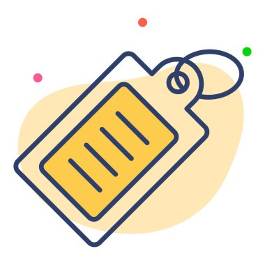 satış etiketi düz çizgi simgesi modern illüstrasyon