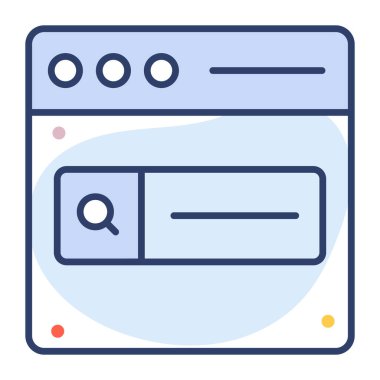 SEO, web sayfası düz çizgi simgesi modern illüstrasyon