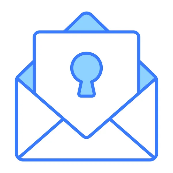 Email Biztonsági Ikon Modern Illusztráció — Stock Vector