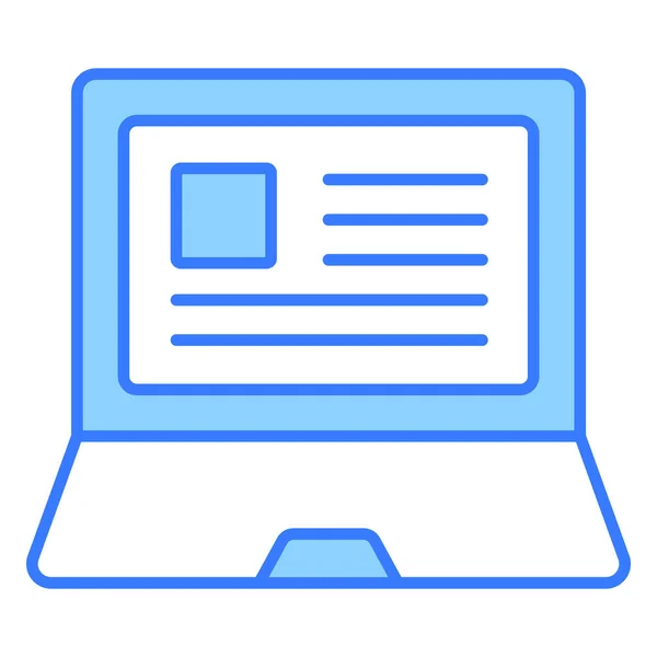 Laptop Ikon Modern Vektor Illustration — Stock vektor
