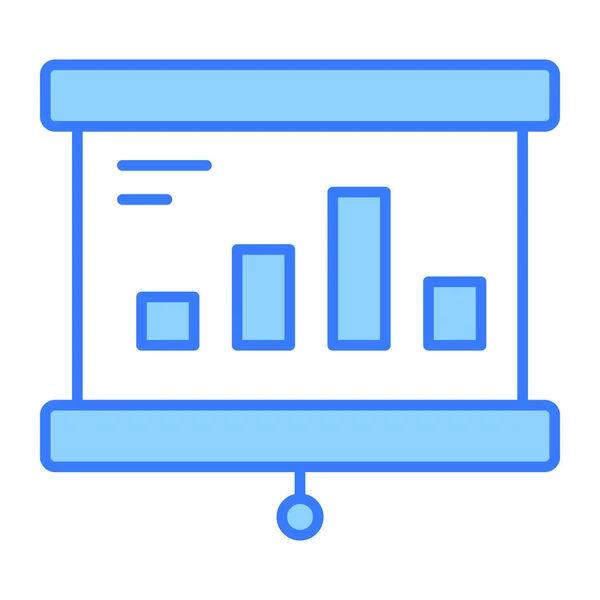 Icono Análisis Datos Ilustración Moderna — Vector de stock