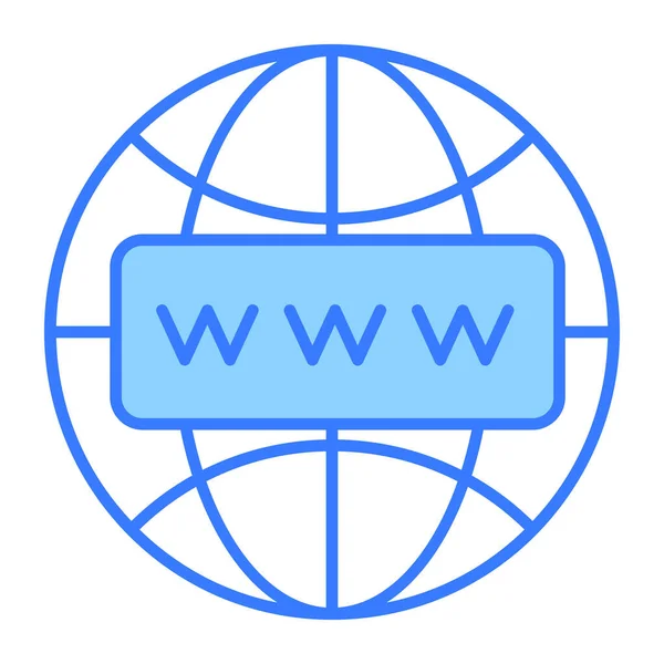 Web Sitesi Simgesi Modern Vektör Illüstrasyonu — Stok Vektör