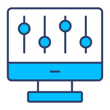 denetleyici simgesi modern vektör illüstrasyonu