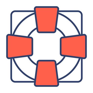 yaşam kurtarıcı simgesi modern vektör illüstrasyonu         