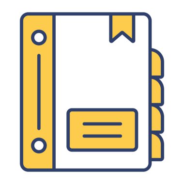 adres defteri simgesi modern illüstrasyon