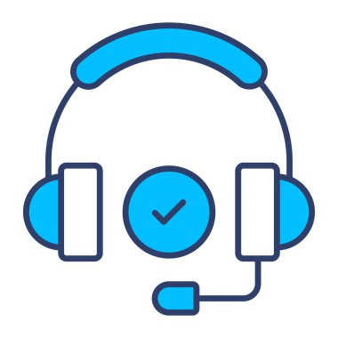 kulaklık simgesi modern vektör illüstrasyonu