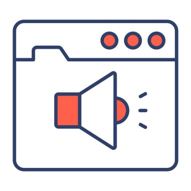 çevrimiçi ses simgesi modern illüstrasyon