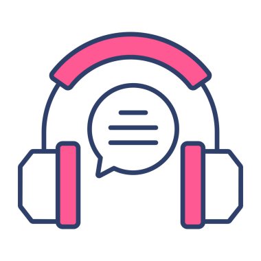 sesli mesaj simgesi modern illüstrasyon