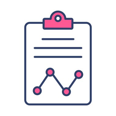 grafik çizelgesi simgesi modern illüstrasyon