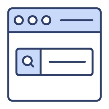 SEO, web sayfası simgesi modern illüstrasyon