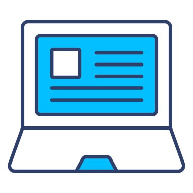 laptop simgesi modern vektör illüstrasyonu         