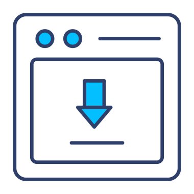 veri indirme simgesi modern illüstrasyon