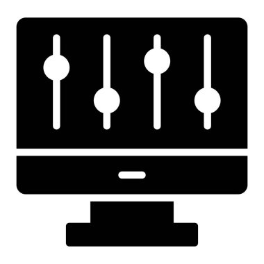 denetleyici simgesi modern vektör illüstrasyonu