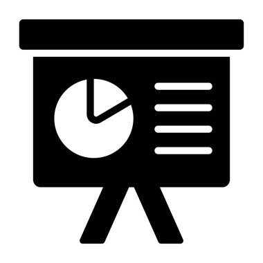 çalışma analiz simgesi modern illüstrasyon