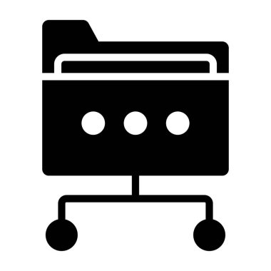 ağ dizini simgesi modern illüstrasyon