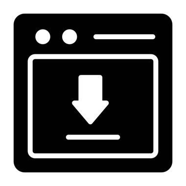 veri indirme simgesi modern illüstrasyon