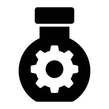 deney yönetimi simgesi modern illüstrasyon