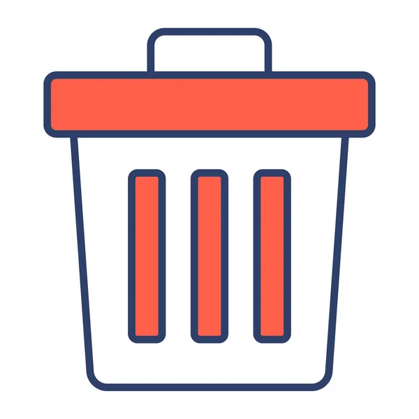 Recycle Bin Icon Modern Illustration — Stock Vector