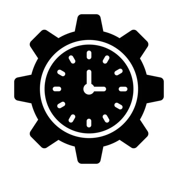 时间管理图标现代插图 — 图库矢量图片