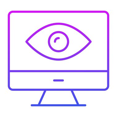 görüntüleme görünümü simgesi modern illüstrasyon