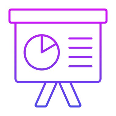 çalışma analiz simgesi modern illüstrasyon