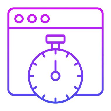 Web optimizasyon simgesi modern illüstrasyon