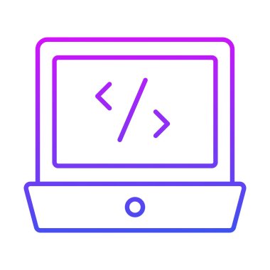 websitesi geliştirme simgesi modern illüstrasyon