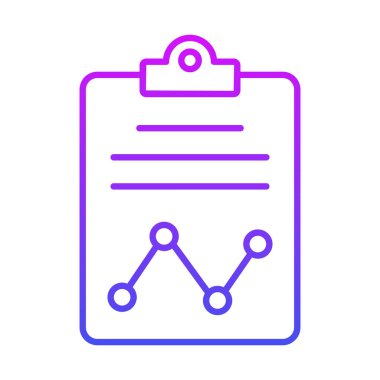 grafik çizelgesi simgesi modern illüstrasyon