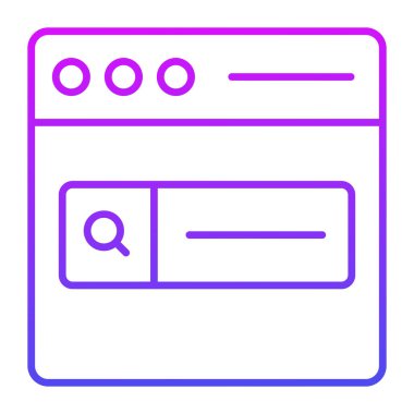 SEO, web sayfası simgesi modern illüstrasyon