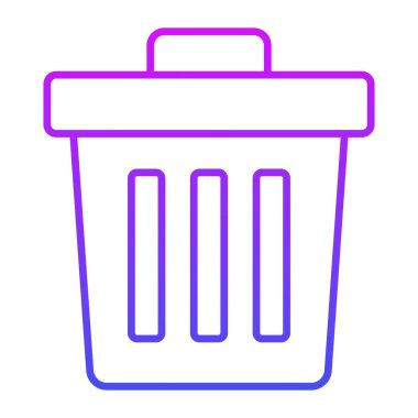 geri dönüşüm kutusu simgesi modern illüstrasyon